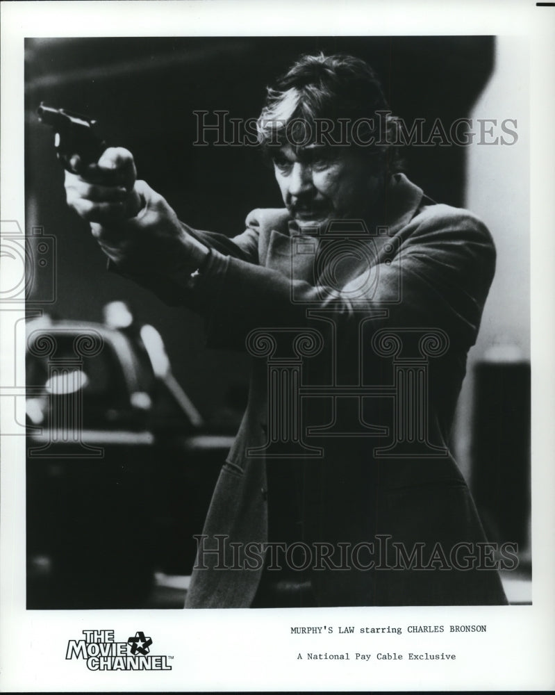 1987 Press Photo The Movie Channel presents Murphy&#39;s Law with Charles Bronson- Historic Images