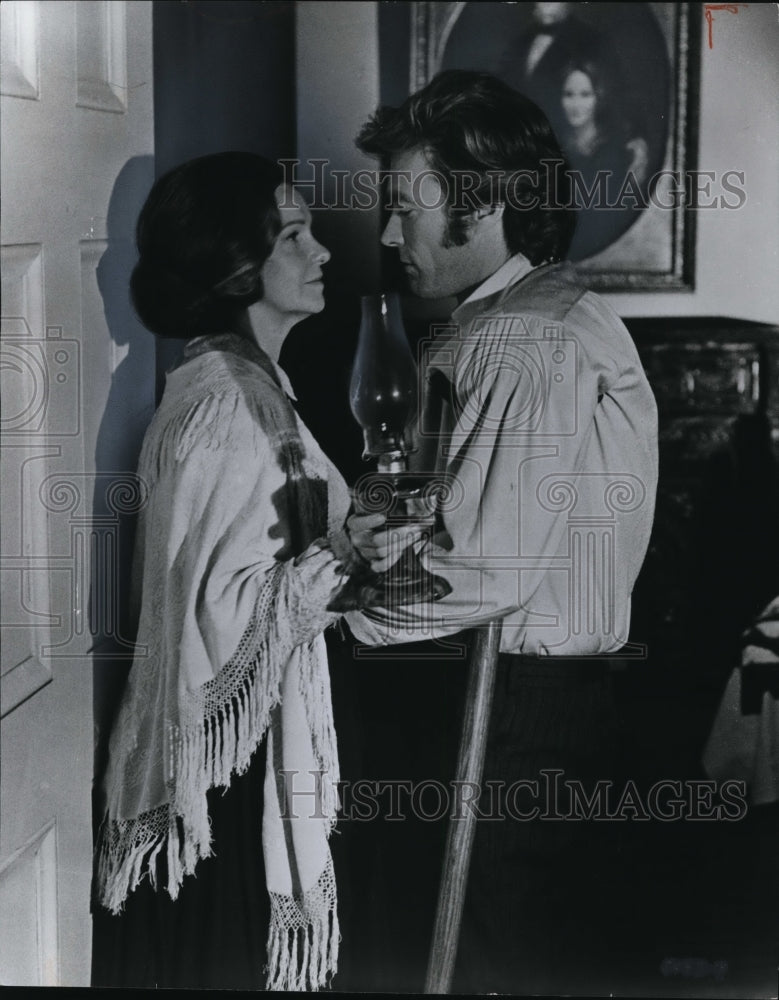 1971 Press Photo Geraldine Page &amp; Clint Eastwood in The Beguiled - cvp80131- Historic Images