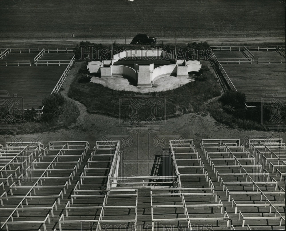 1941 Press Photo The announcer&#39;s stand where air spectators normally watch- Historic Images