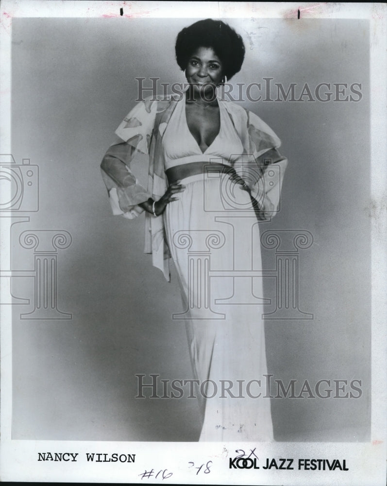 1976 Press Photo Jazz singer Nancy Wilson - cvp81853- Historic Images