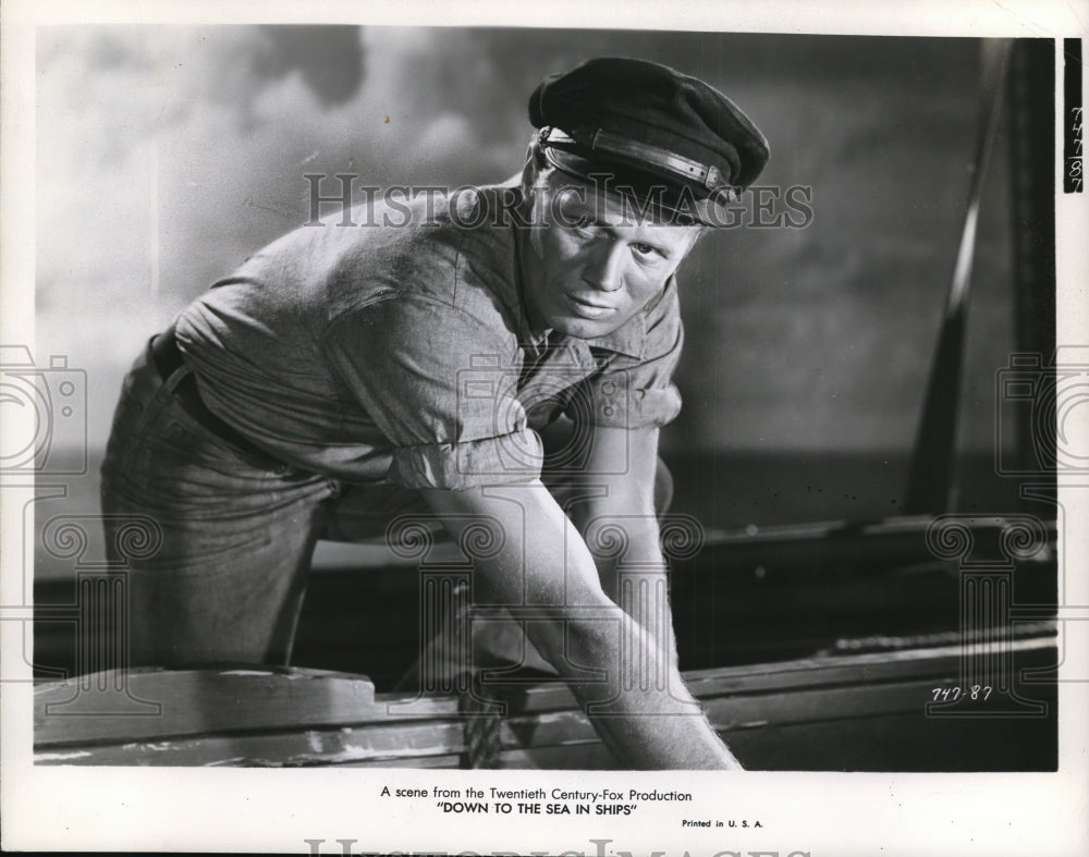 1949 Press Photo Richard Wedmark In Down To The Sea In Ships - cvp82154- Historic Images