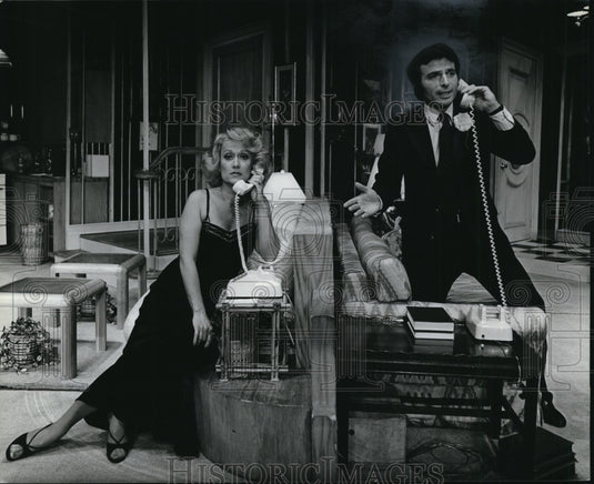 1979 Press Photo Jane A.Johnston and Vincent Baggetta in play "Chapter Two"- Historic Images