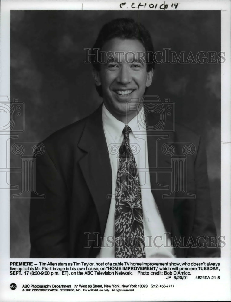 1991 Press Photo Tim Allen in Home Improvement. - cvp82571- Historic Images