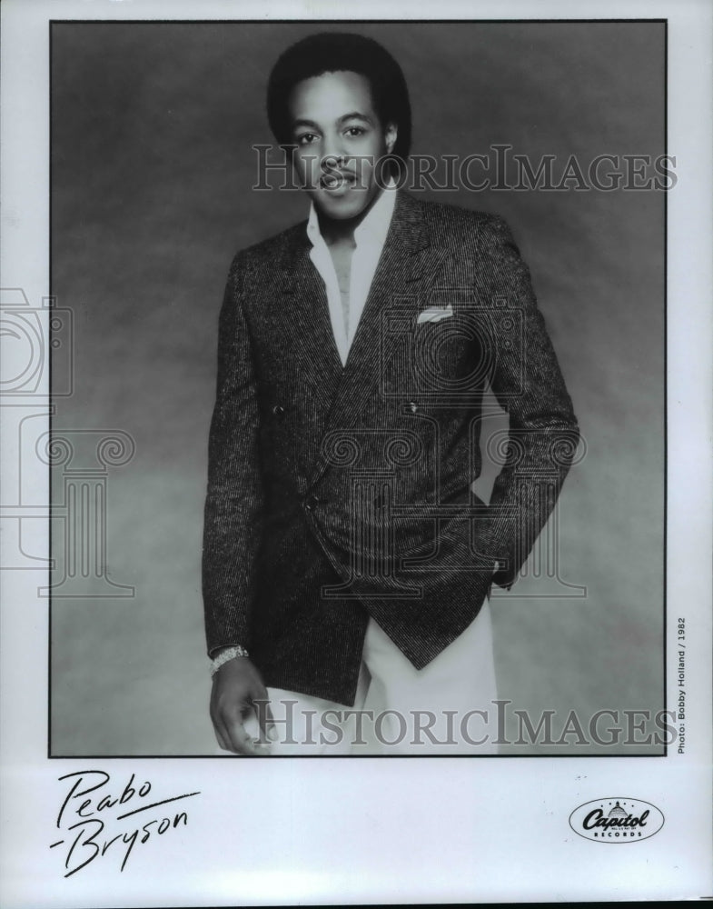 1982 Press Photo Peabo Bryson - cvp82634- Historic Images