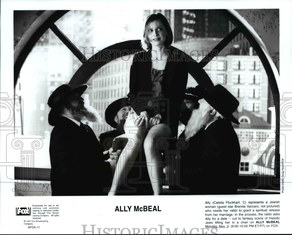 1997 Press Photo Calista Flockhart in Ally McBel. - cvp83451- Historic Images