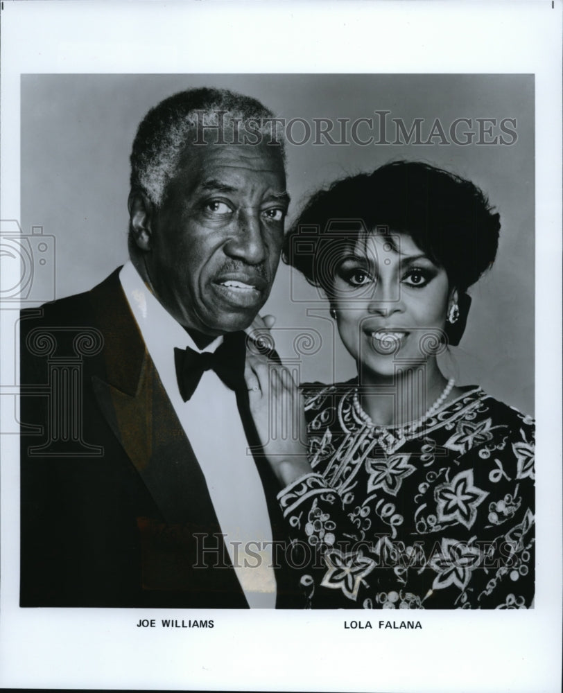 1989 Press Photo Joe Williams and Lola Falana - cvp84540- Historic Images
