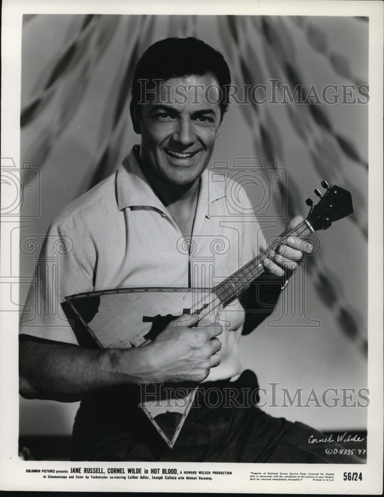 1956 Press Photo Cornel Wilde in Hot Blood. - cvp84558- Historic Images