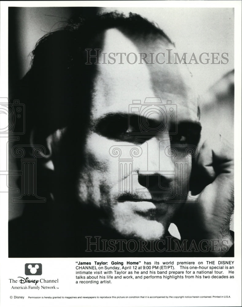 1992 Press Photo James Taylor: Going Home on The Disney Channel. - cvp85144- Historic Images