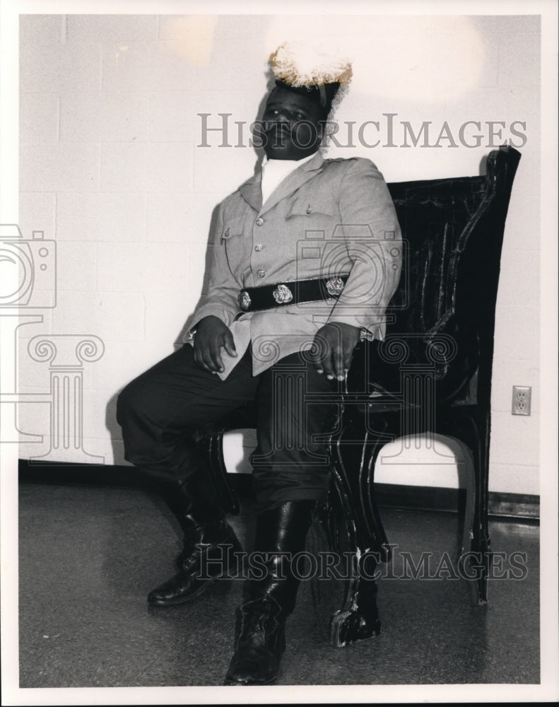 1988 Press Photo Darnell Suttles as Brutus Jones in The Emperor Jones.- Historic Images