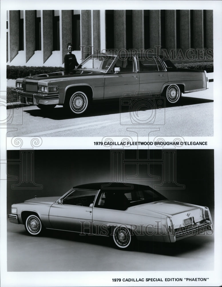 1979 Press Photo The 1979 Cadillac Fleetwood Brougham D&#39;Elegance and Phaeton- Historic Images