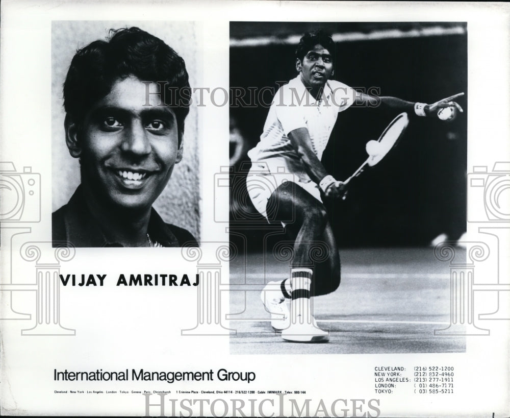 Press Photo Vijay Amritraj, tennis player - cvp86568- Historic Images