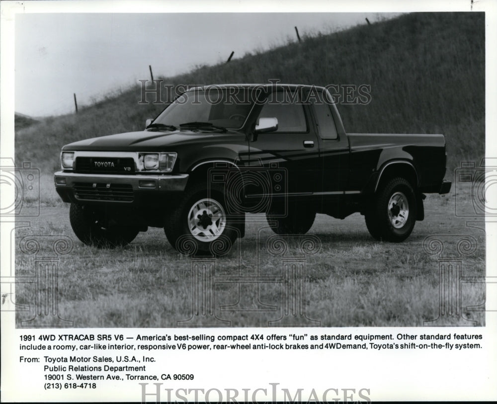 1991 Press Photo Toyota&#39;s XTRACAB SR5 V6A - cvp86632- Historic Images