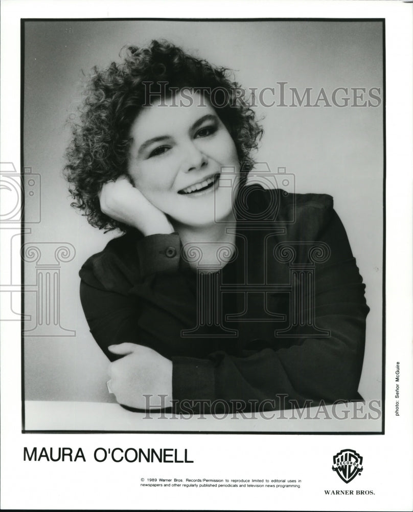 1989 Press Photo Maura O&#39;Connell, singer and actress - cvp87269- Historic Images