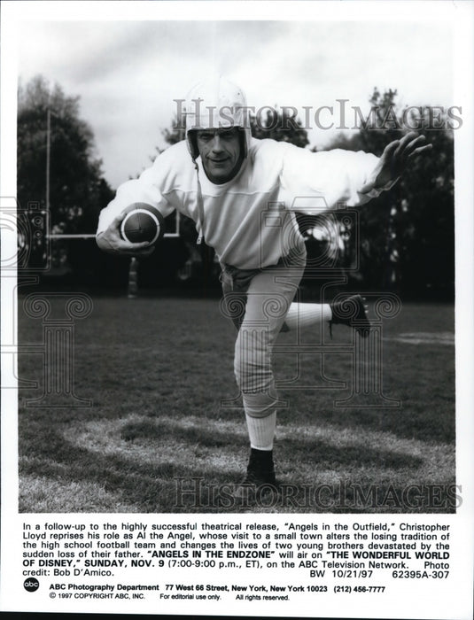 1997 Press Photo Christopher Lloyd stars in "Angels in the Endzone" - cvp87476- Historic Images