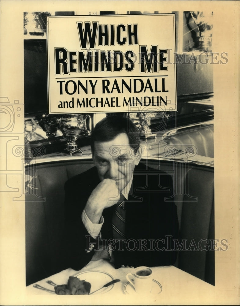 1990 Press Photo Tony Randall-Which Reminds Me - cvp87551