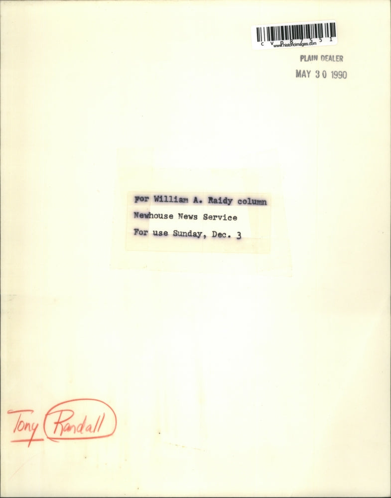 1990 Press Photo Tony Randall-Which Reminds Me - cvp87551