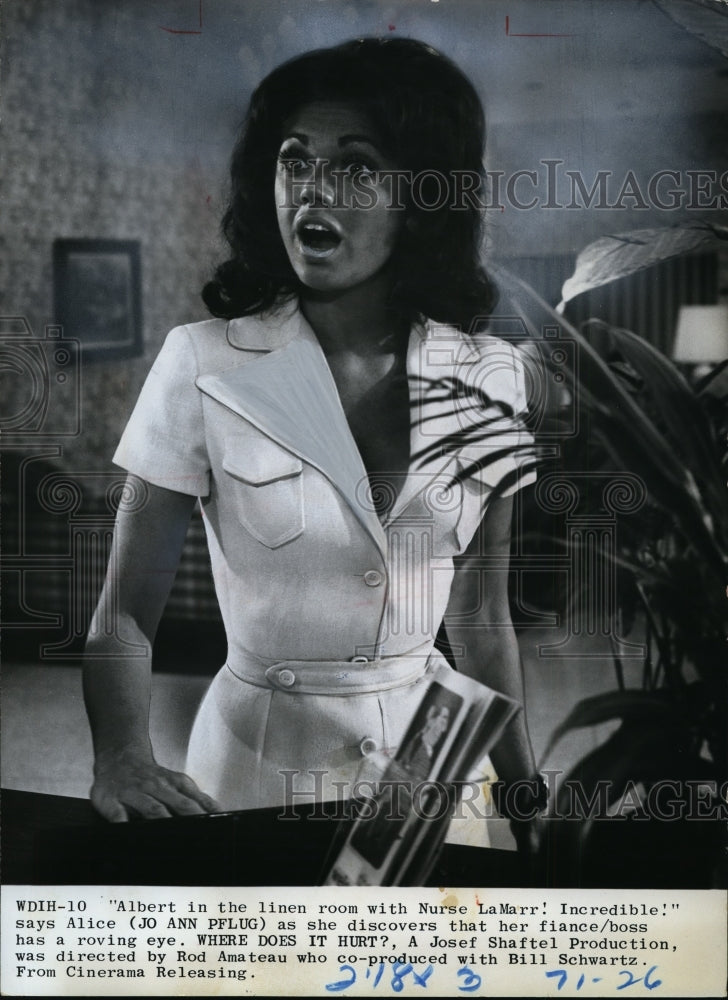 1972 Press Photo Joann Pflug-Where Does It Hurt? - cvp88913- Historic Images