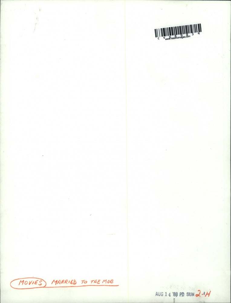 1988 Press Photo Michelle Pfeiffer and Matthew Modine in "Married to the Mob"