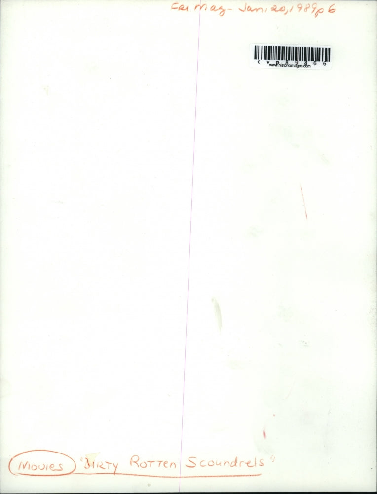 1988 Press Photo Steve Martin and Michael Caine in Dirty Rotten Scoundrels.