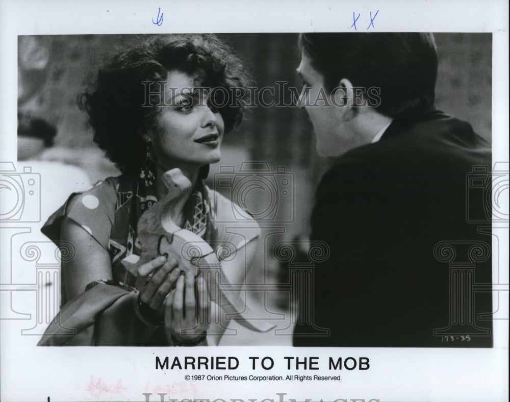 1988 Press Photo Michelle Pfeiffer-Married To The Mob - cvp89900- Historic Images