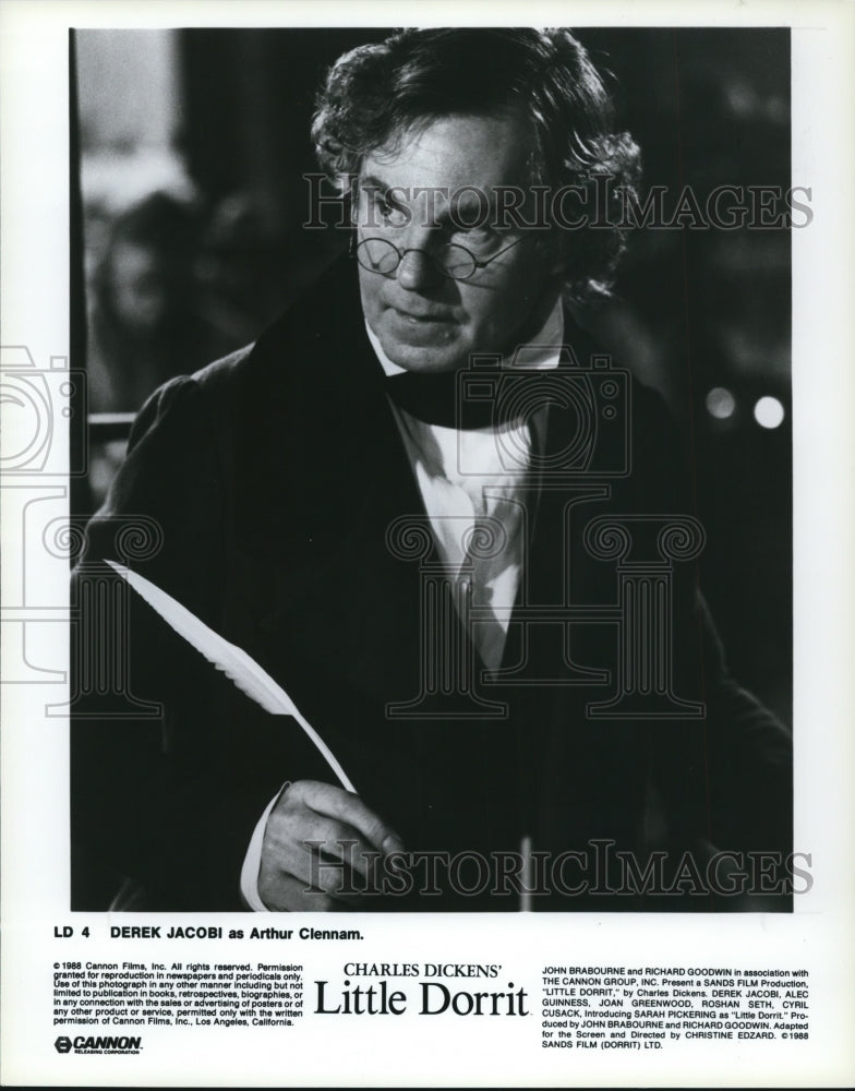 1989 Press Photo Derek Jacobi as Arthur Clenman in Little Dorrit - cvp90044