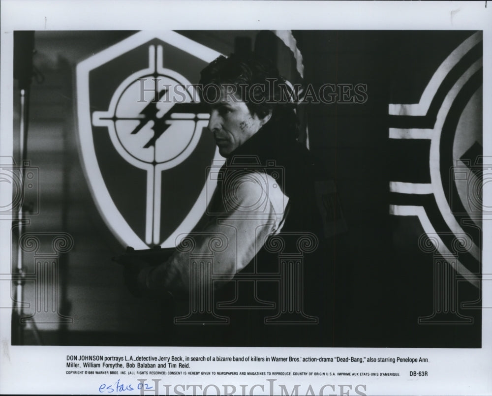 1989 Press Photo Don Johnson in Dead-Bang. - cvp90338- Historic Images