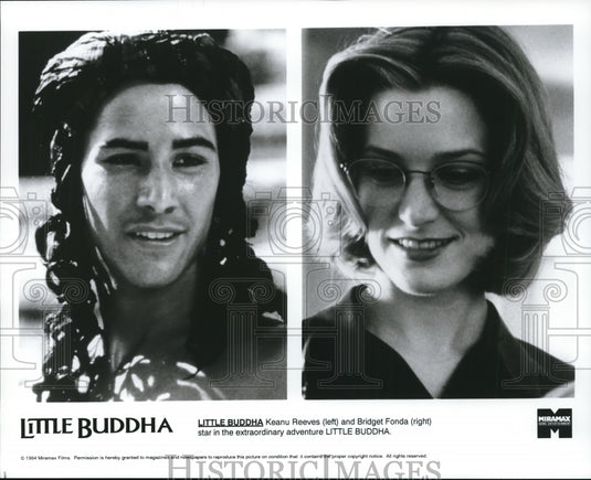 1994 Press Photo Keanu Reeves, Bridget Fonda star in "Little Buddha" - cvp90431- Historic Images