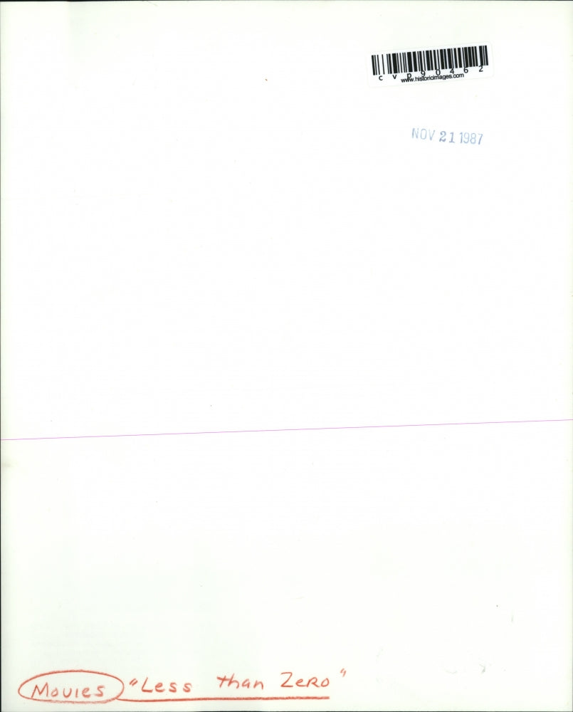 1987 Press Photo Andrew McCarthy and Jami Gertz in Less Than Zero. - cvp90462