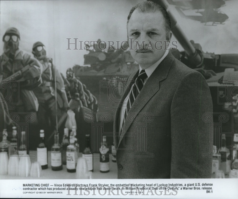 1986 Press Photo Deal Of The Century-Vince Edwards - cvp90618- Historic Images