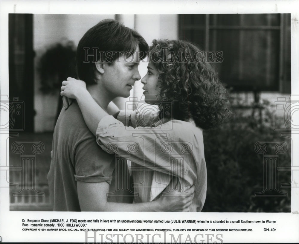 1991 Press Photo Doc Hollywood movie scene-Michael Fox, Julie Warner - cvp90842- Historic Images