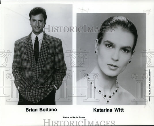 1991 Press Photo Brian Boitano and Katarina Witt - cvp91176