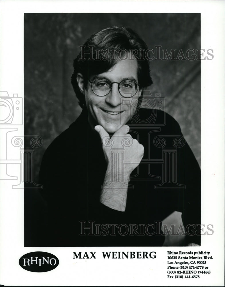 1995 Press Photo Drummer and TV Personality Max Weinberg - cvp92030- Historic Images