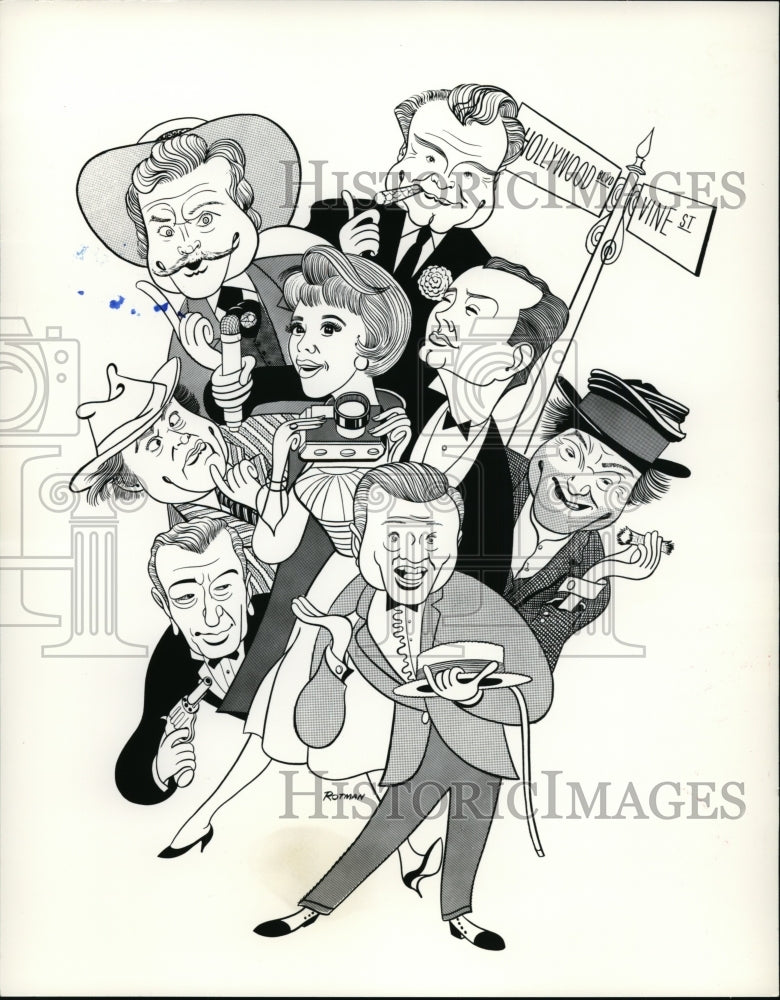 Press Photo A poster featuring American entertainer Red Skelton - cvp92062- Historic Images