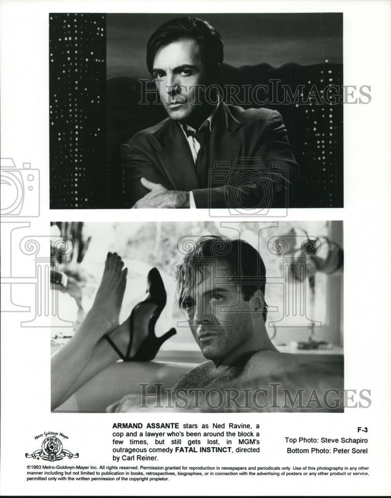1994 Press Photo Armand Assante-Fatal Instinct movie - cvp92579