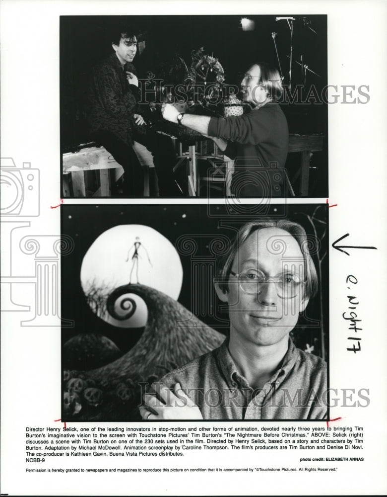 1993 Press Photo Director Henry Selick - cvp93068- Historic Images