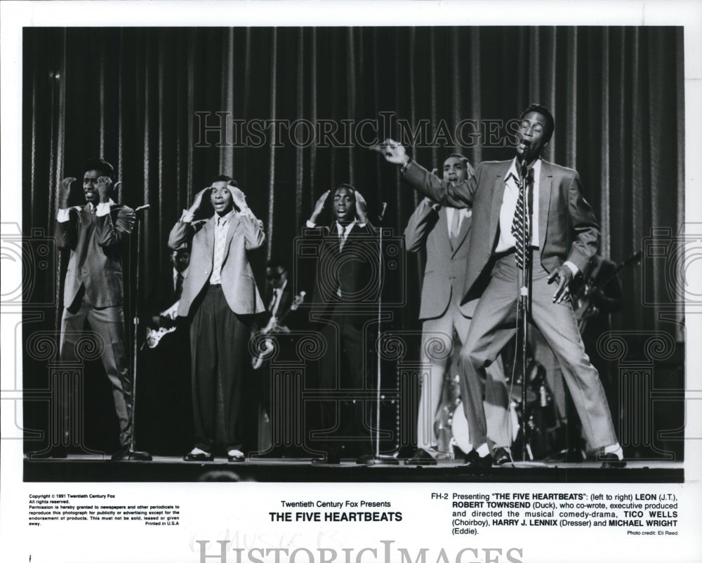 1991 Press Photo The Five Heartbeats musical scene - cvp93290- Historic Images