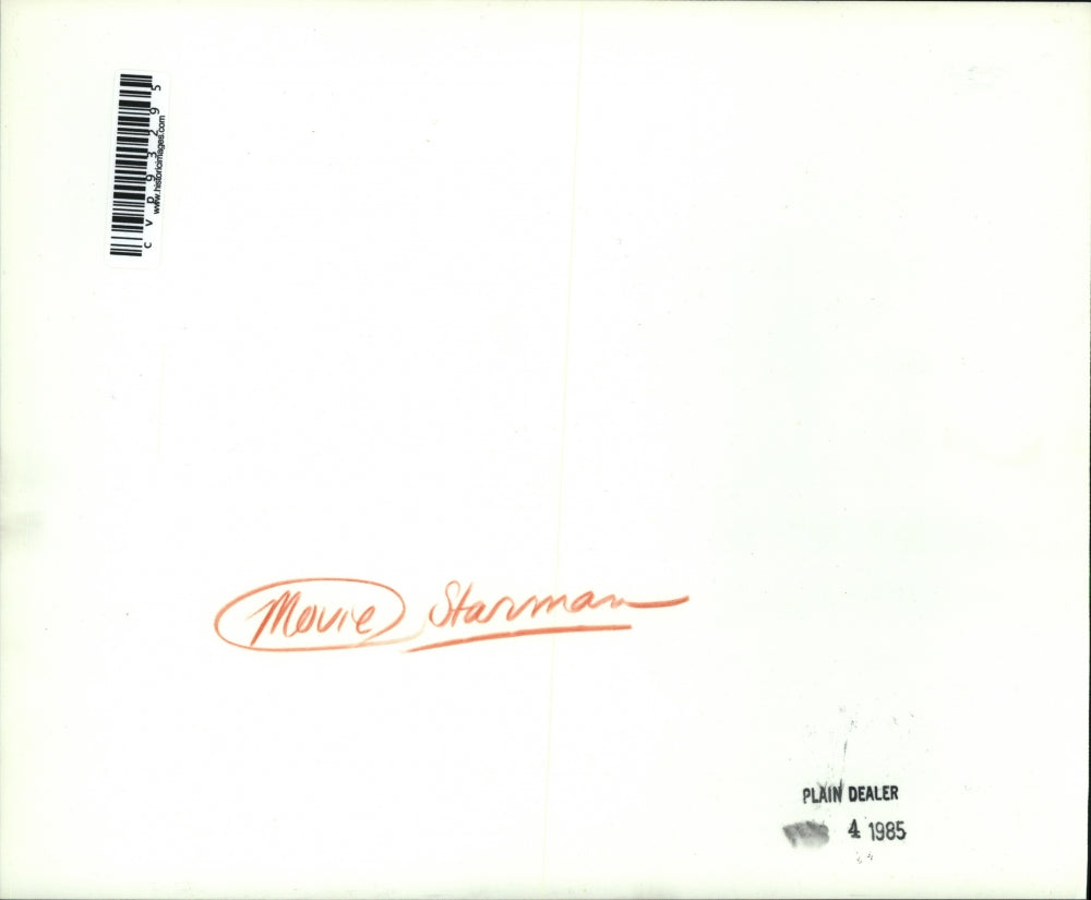 1985 Press Photo Richard Jaeckel-Starman movie scene - cvp93295