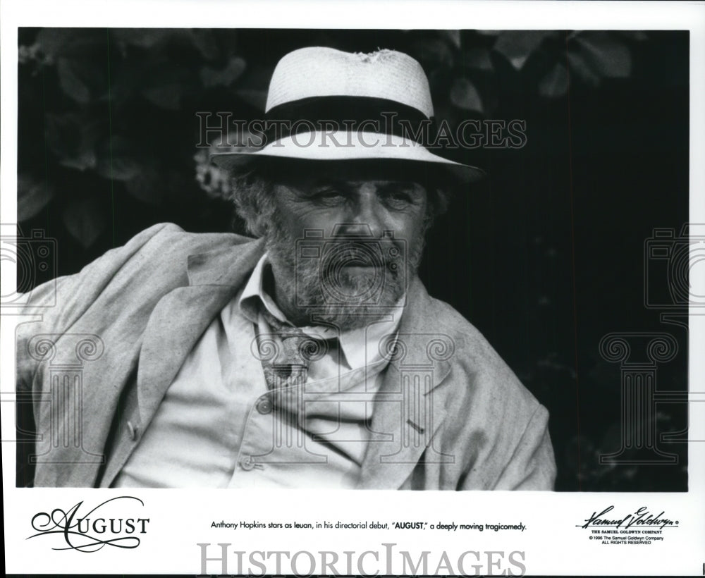 Press Photo Anthony Hopkins-August director - cvp93676- Historic Images