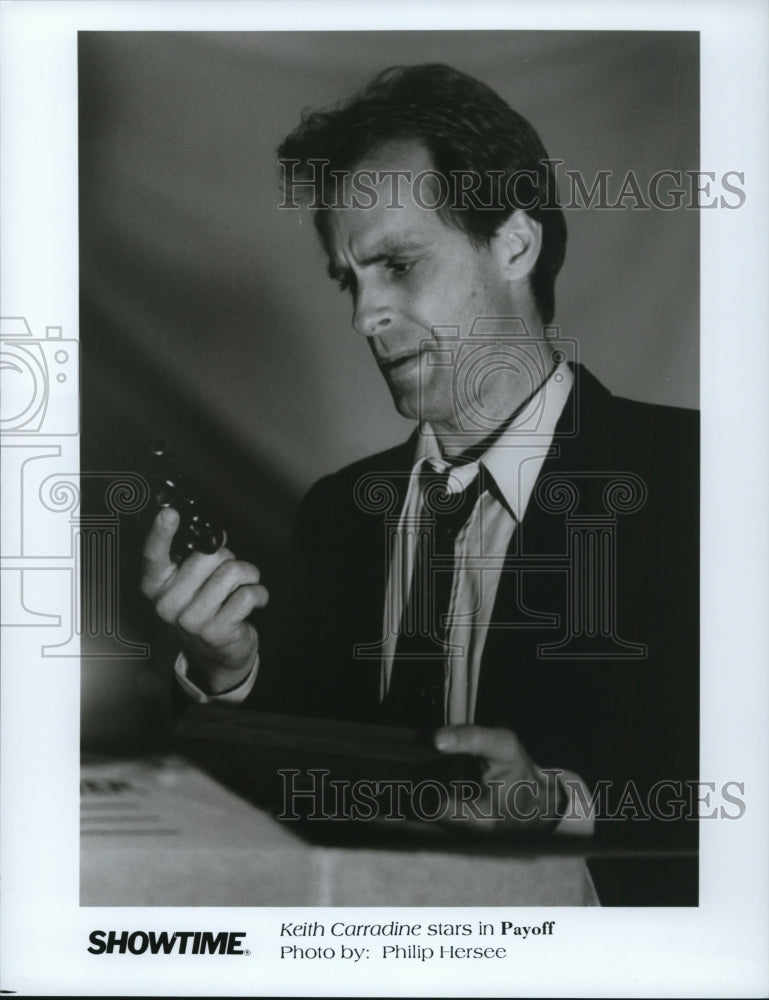 1992 Press Photo Keith Carradine stars in Payoff. - cvp93748- Historic Images