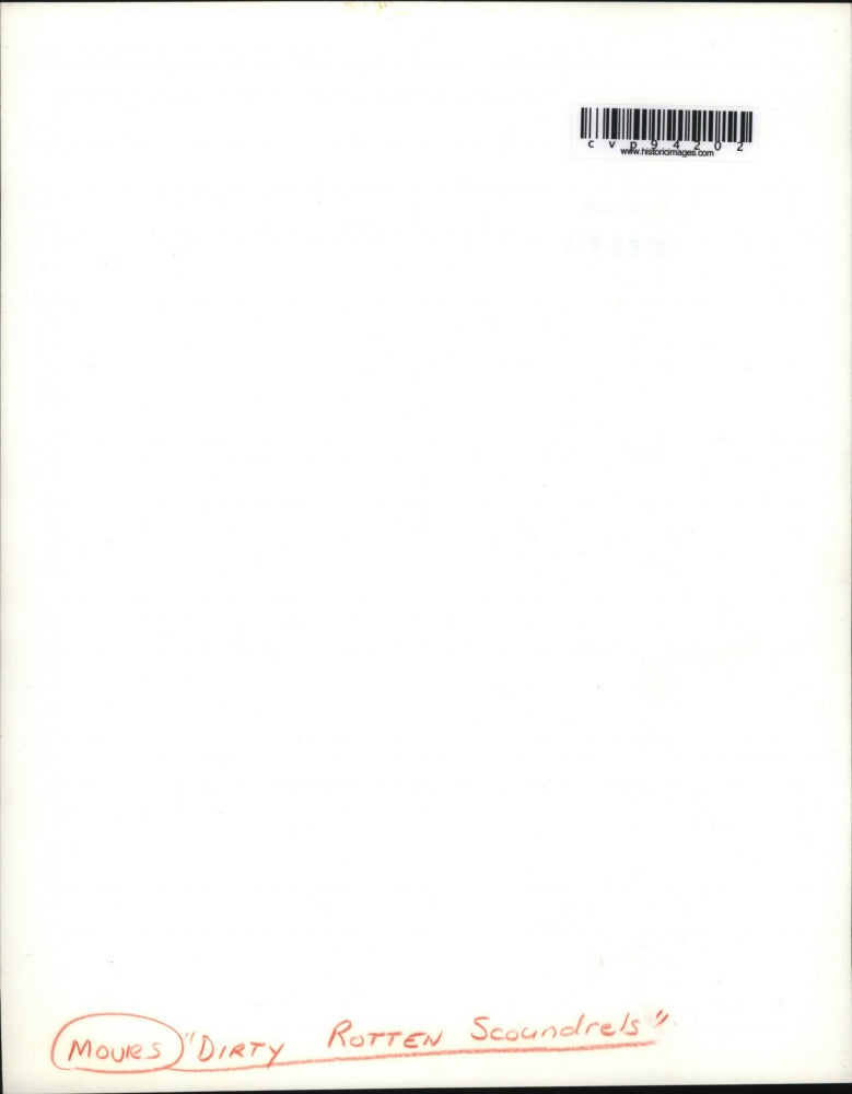 1988 Press Photo Michael Caine and Glenne Headly in Dirty Rotten Scoundrels.