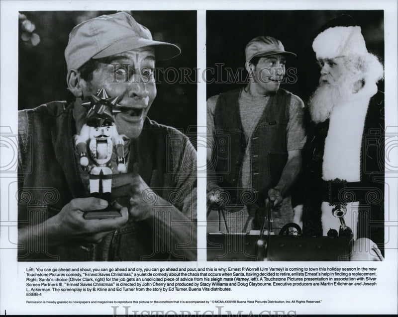Load image into Gallery viewer, 1988 Press Photo Jim Varney in Ernest Saves Christmas. - cvp94332
