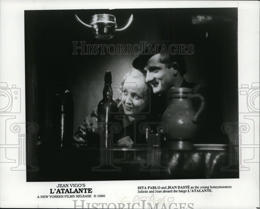 1990 Press Photo Dita Parlo and Jean Daste in L'Atalante. - cvp94350