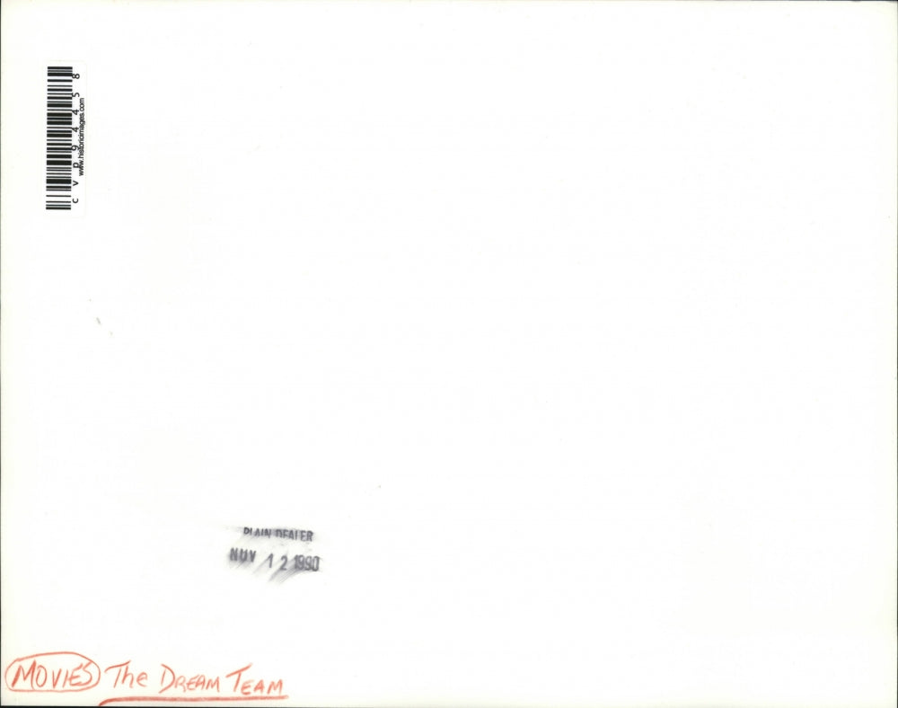 1989 Press Photo Stephen Furst, Michael Keaton & Peter Boyle in The Dream Team.