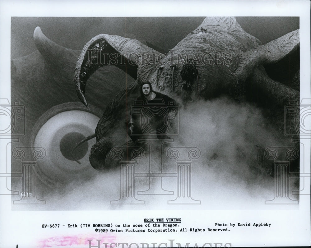 1989 Press Photo Tim Robbins in Erik The Viking. - cvp94576