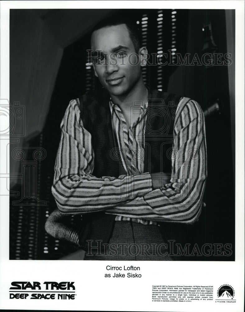 1997 Press Photo Cirroc Lofton as Jake Sisko in &quot;Star Trek Deep Space Nine&quot;- Historic Images