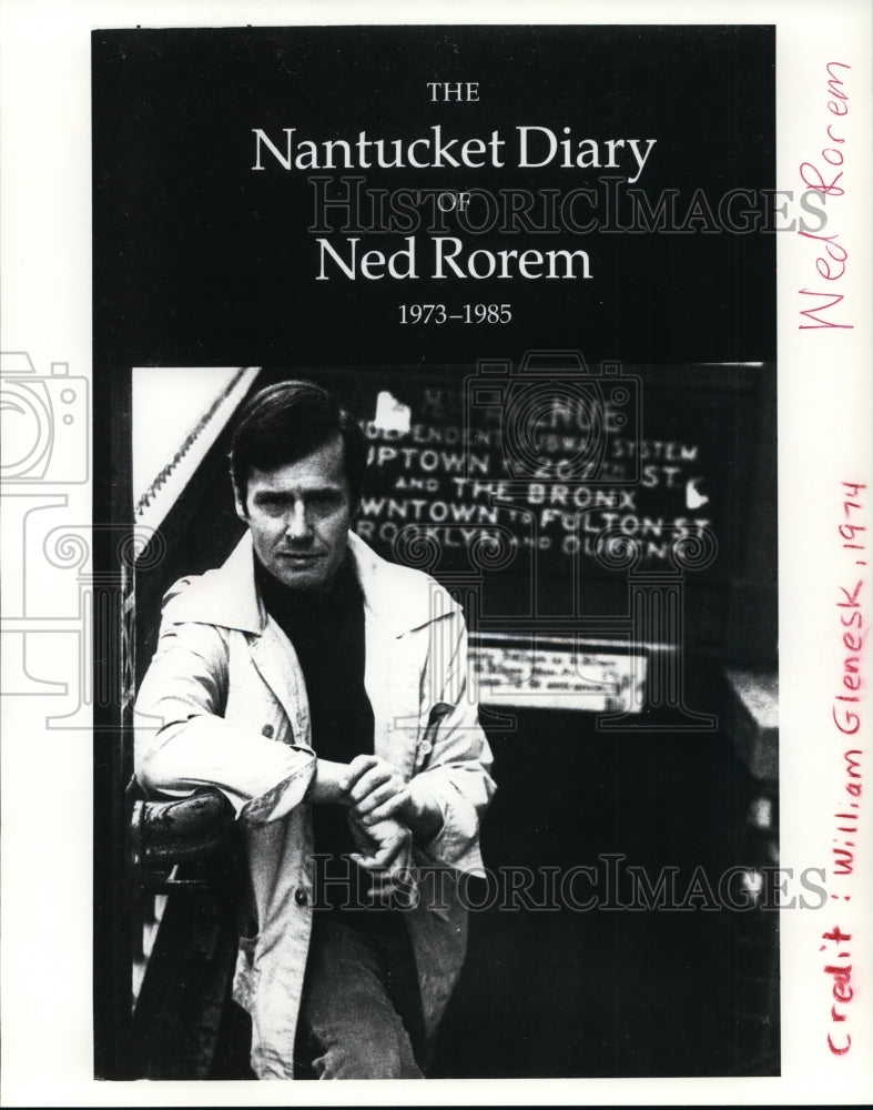 1974 Press Photo Ned Rorem is an American composer and diarist - cvp94991- Historic Images