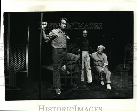 1985 Press Photo In The Valley of The Beast play-Morgan, Morensten, Dir. McElroy