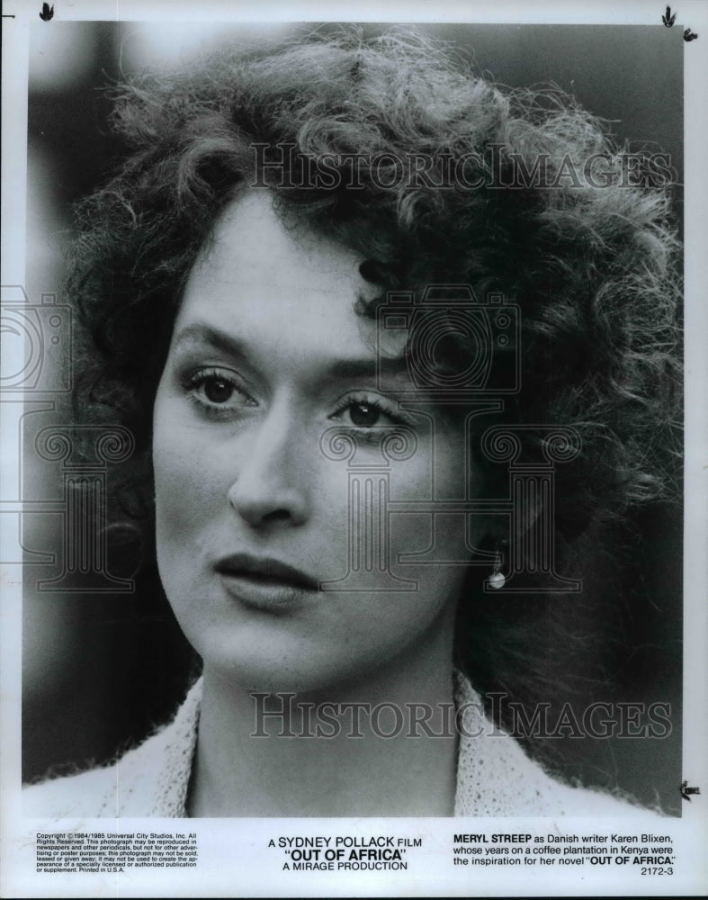 1984 Press Photo Meryl Streep in Out of Africa. - cvp95639- Historic Images