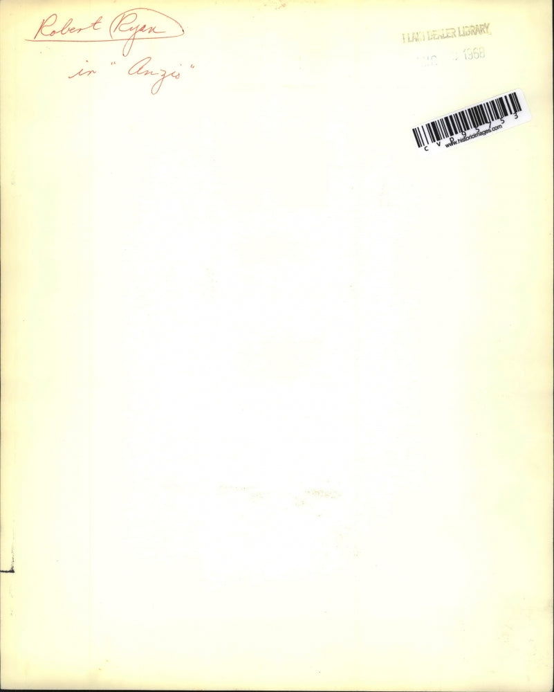 1968 Press Photo Robert Ryan in Anzio movie - cvp95753