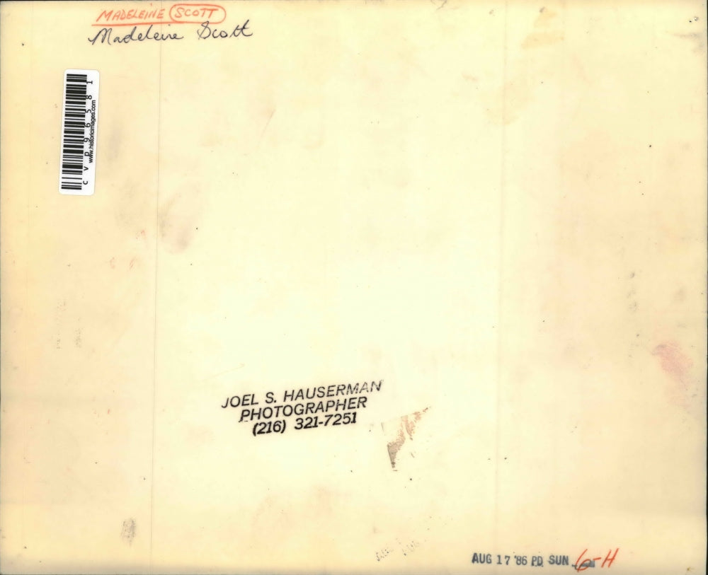 1986 Press Photo Madeleine Scott, Ohio University Dance Teacher - cvp96581